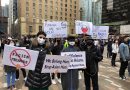 温哥华上千人参加“反亚裔歧视”抗议示威集会