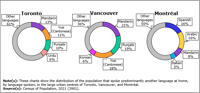 加拿大统计局人口普查报告: 53万人说普通话