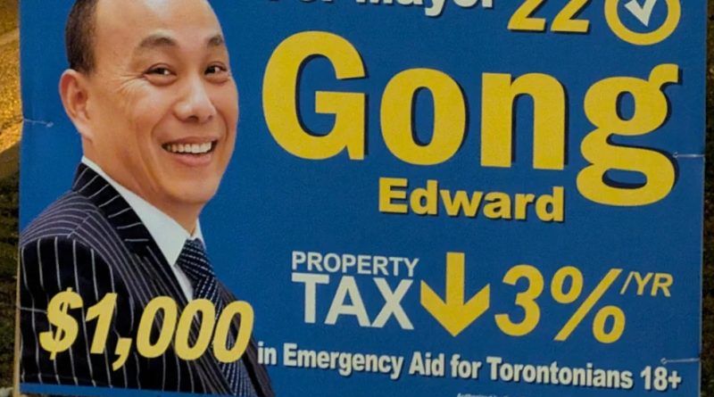 龚晓华再度竞选多伦多市长主张减税与市政改革